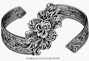 scottish bracelet with MKB tattoo idea