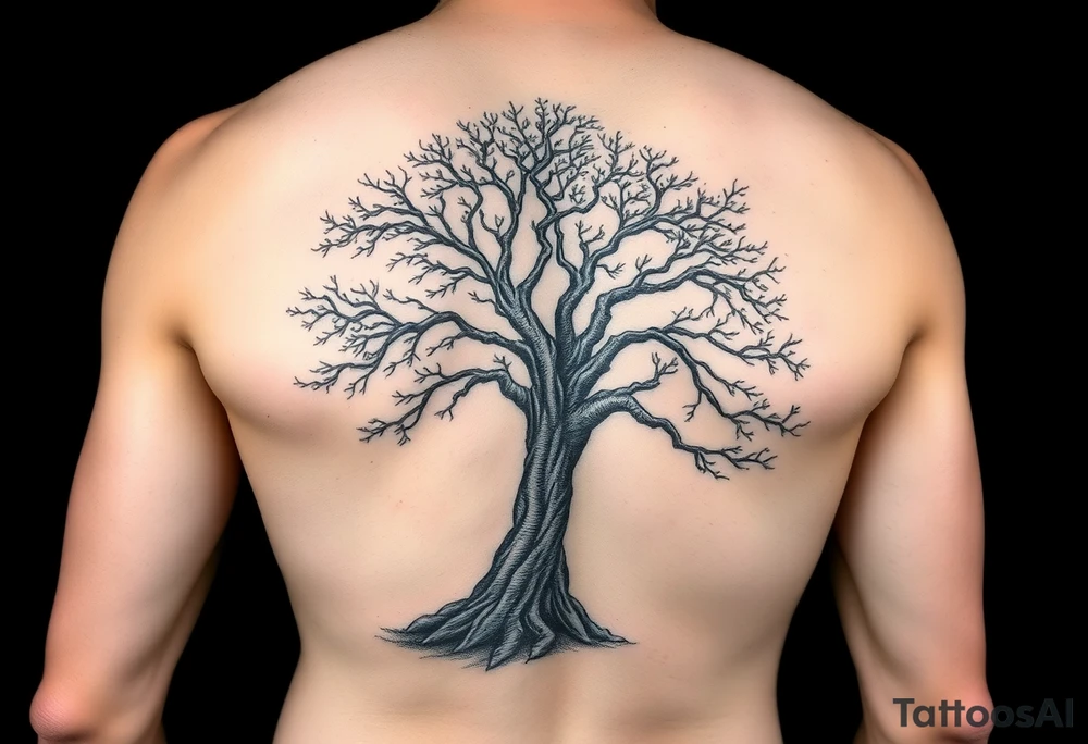 Entire arm sleeve tattoo like a tree on the srm tattoo idea