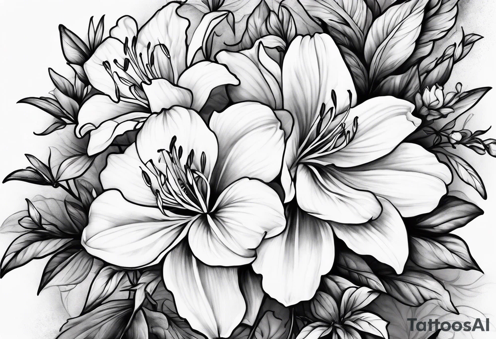 Azaleas tattoo idea