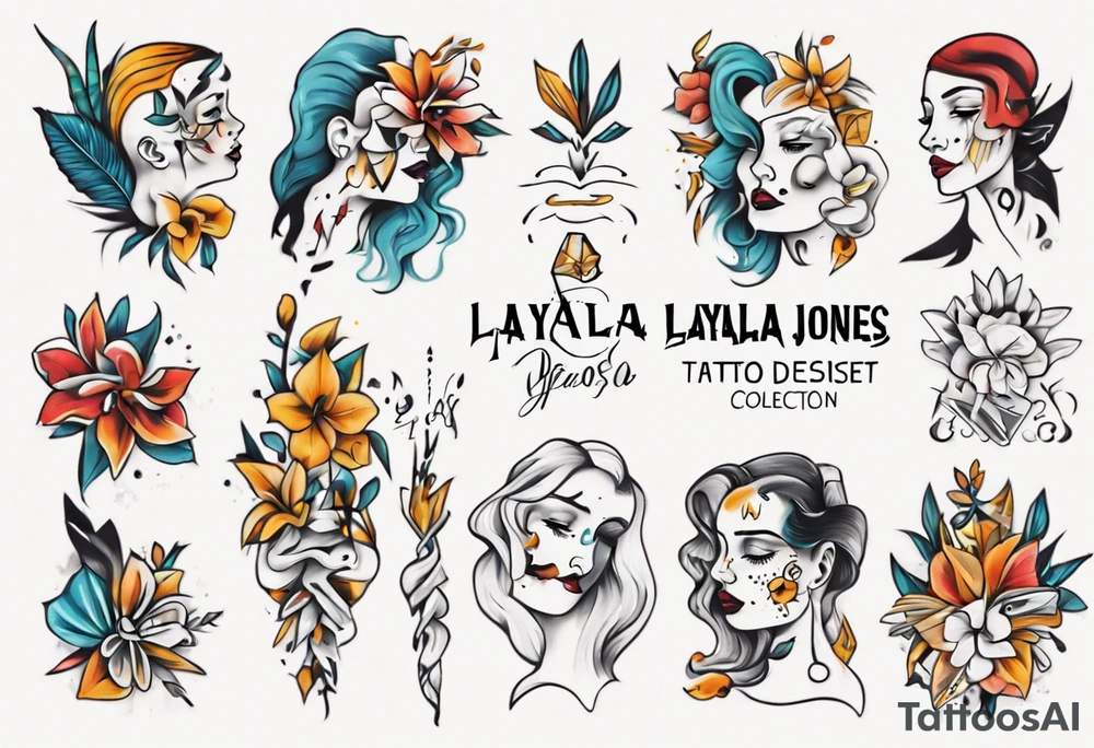 Script font 
Layla Jones tattoo idea