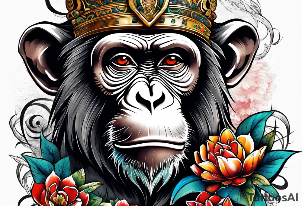 monkey gangbang tattoo idea