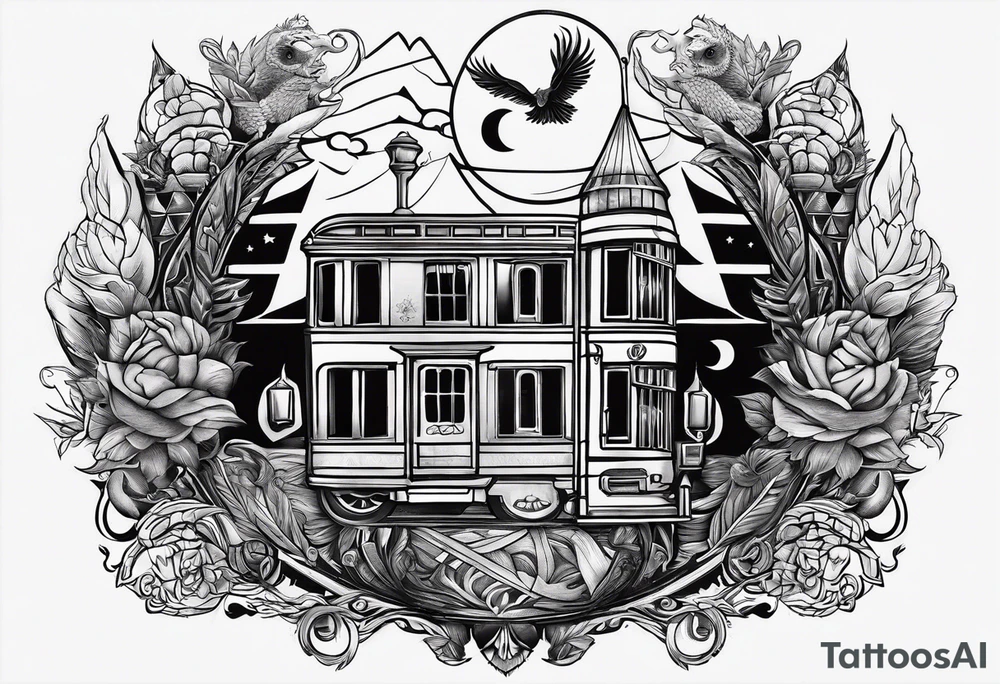 harry potter movies make it one item form all the moives tattoo idea
