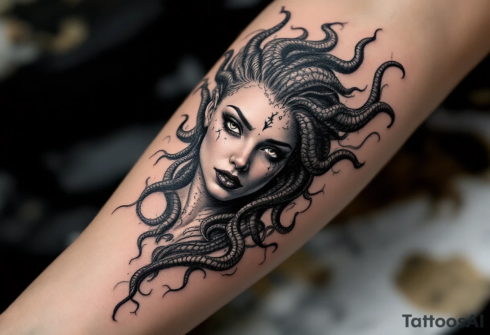 lady medusa full body tattoo tattoo idea