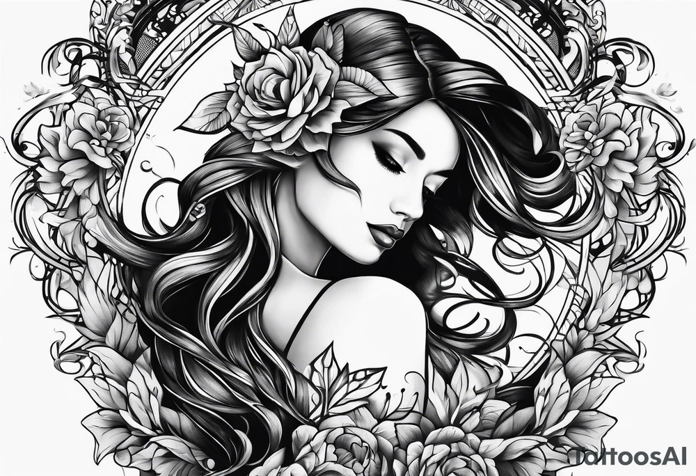 Long Tattoo Ribbons tattoo idea