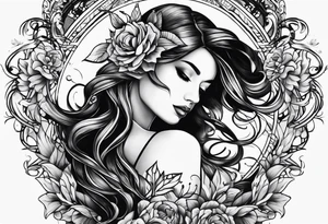 Long Tattoo Ribbons tattoo idea