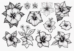Hibiscusflower tattoo idea