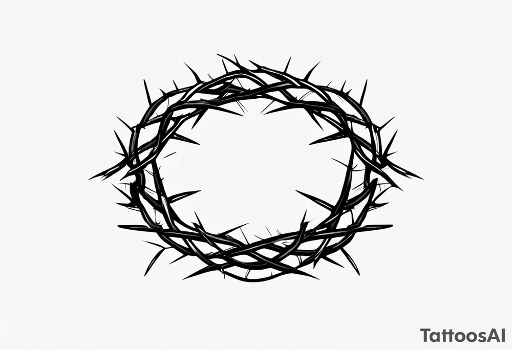 Crown of thorns tattoo idea