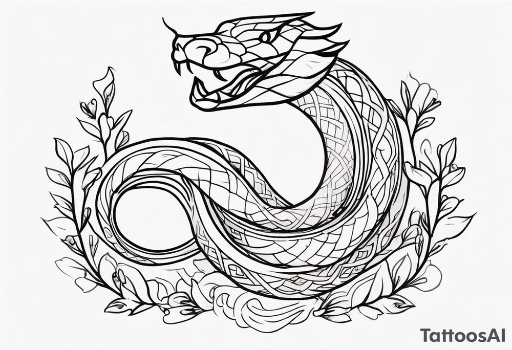 serpent tattoo idea