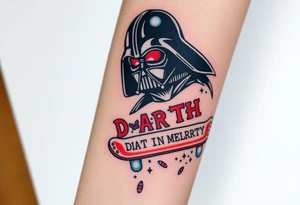 Darth Vader skateboarding > memorial in heaven > bullets
colorful
skateboard words "Darth Carter"
add date 12/29/88-01/06/24 tattoo idea