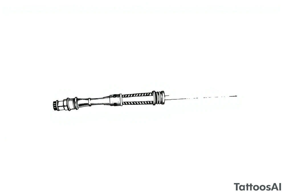 Star Wars anakin skywalker lightsaber handle tattoo idea