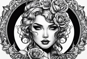 The name Darlene on chest tattoo idea