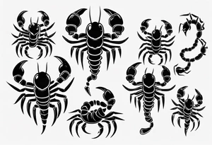 cute scorpion graduating tattoo idea