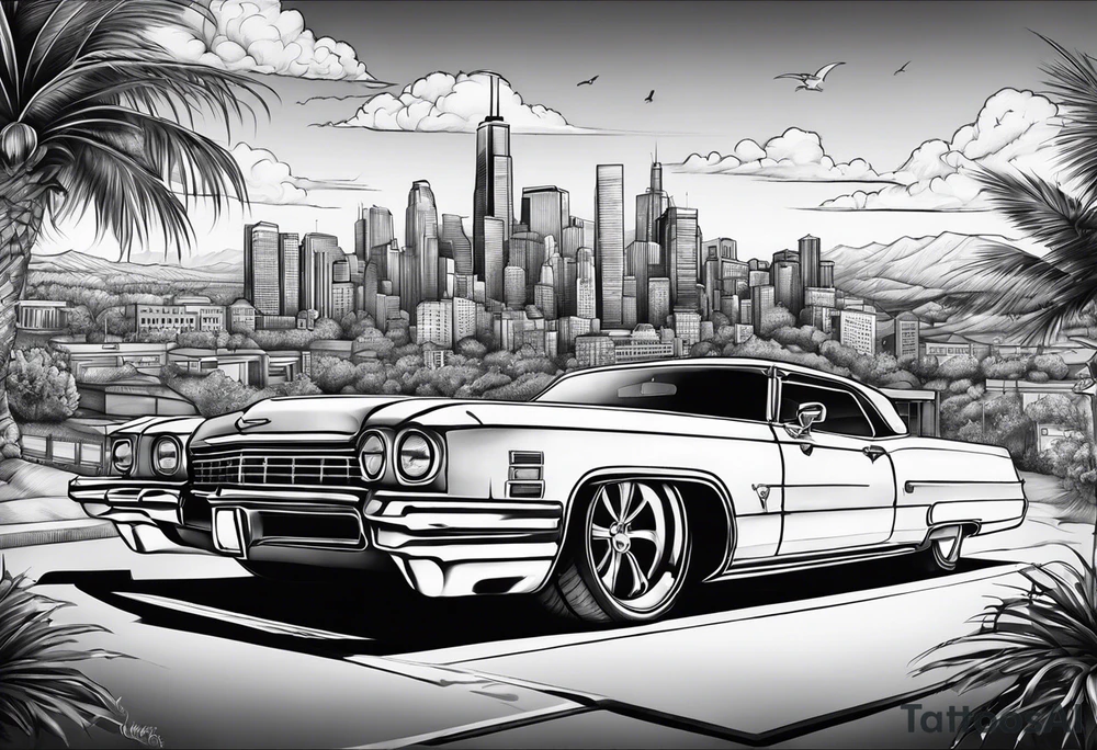 Chicano style scenary
city gangster tattoo idea