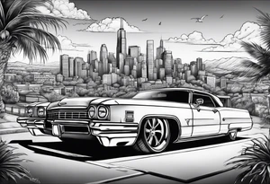 Chicano style scenary
city gangster tattoo idea