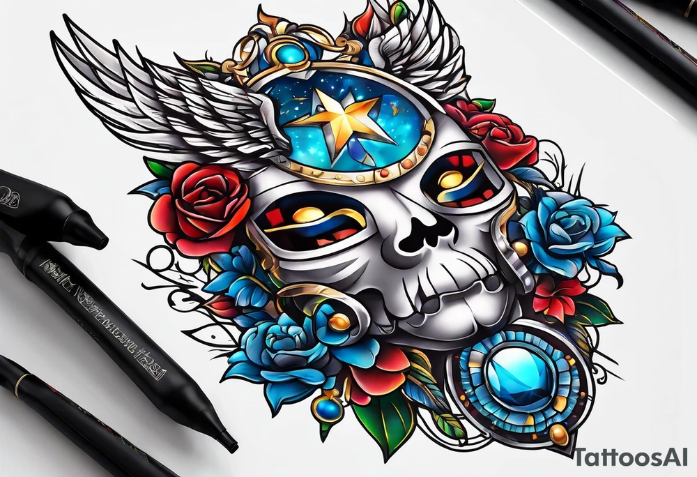 FUTURE IS BRIGHT tattoo idea