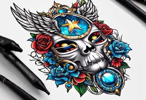 FUTURE IS BRIGHT tattoo idea