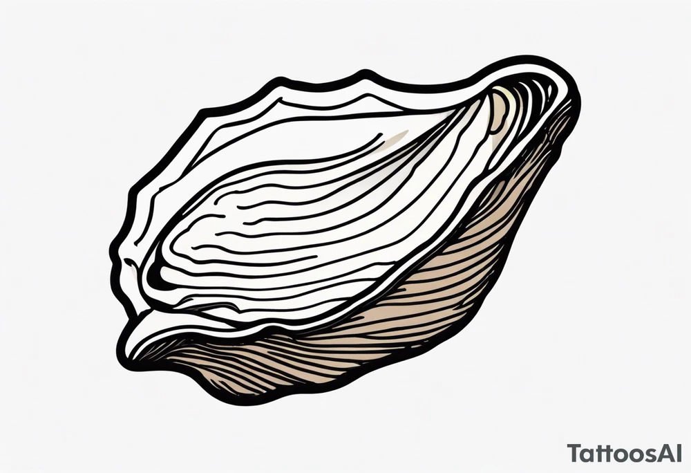 Small oyster tattoo idea