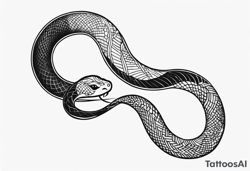 small snake tattoo idea