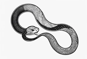 small snake tattoo idea