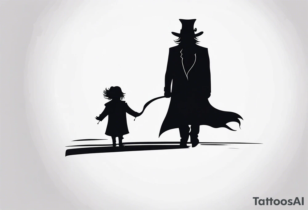 the babadook shadow tattoo idea