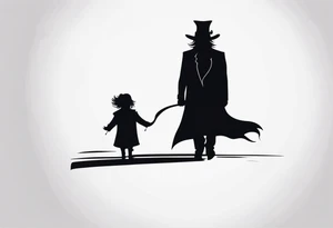 the babadook shadow tattoo idea