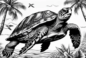 hawaii turtle tattoo idea