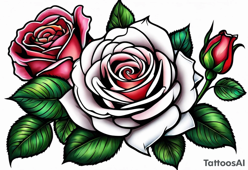 Sexy rose tattoo idea