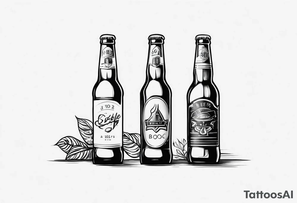 A BEER BOOTLE tattoo idea