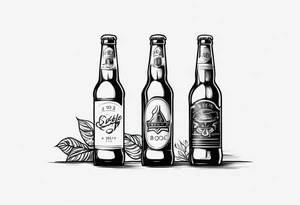 A BEER BOOTLE tattoo idea