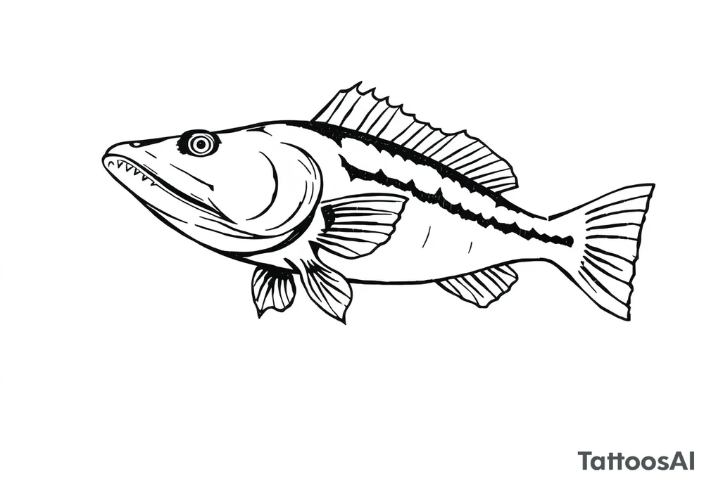 Flathead catfish tattoo idea