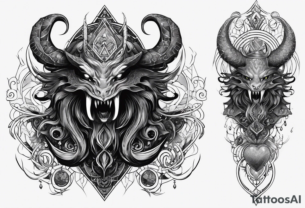 Long tattoo for forearm. Lovecraftian creature, with technological elements. tattoo idea Long tattoo for forearm. Lovecraftian creature, with technological elements. tattoo idea