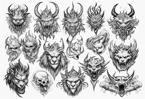 clouds beast challenge tattoo idea