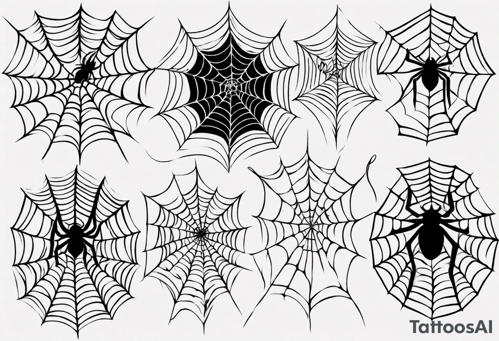 cobweb tattoo idea