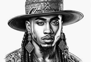 Ozuna with a hat tattoo idea
