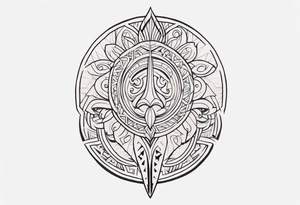 Polynesian hook tattoo tattoo idea