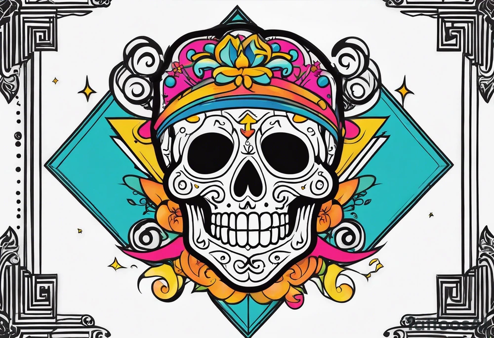 Aigiwagwy with skeltons tattoo idea