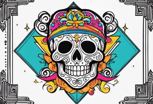 Aigiwagwy with skeltons tattoo idea