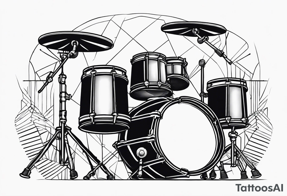 drums, percussion, african, minimal tattoo idea