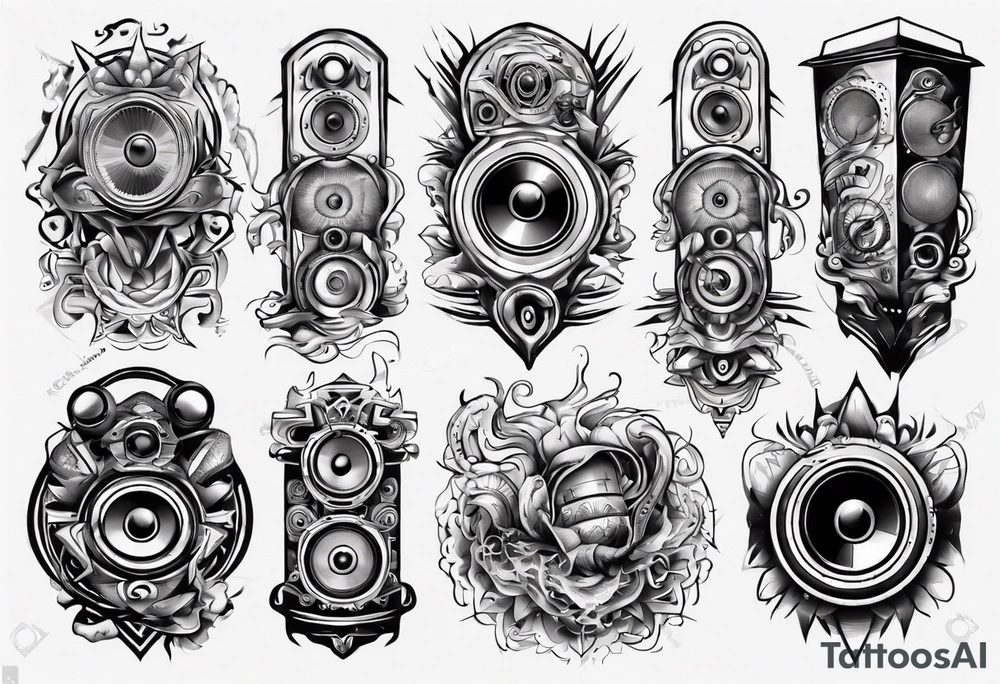 speaker tattoo idea
