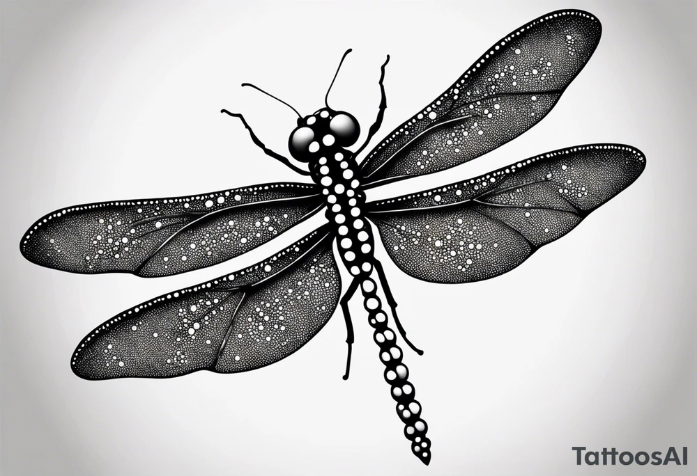 dragonfly outline tattoo idea
