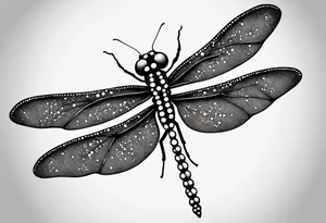 dragonfly outline tattoo idea