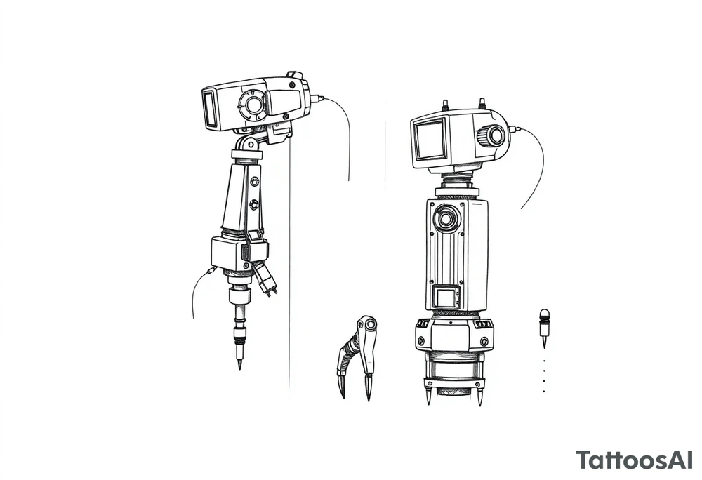 Robots, plc's, ladder logic, electronics, blue prints, tools tattoo idea