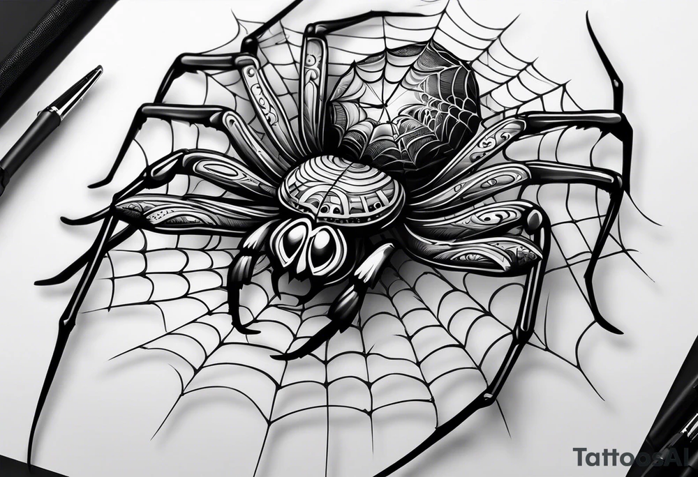 spider stanced tattoo idea