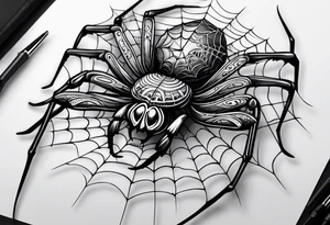 spider stanced tattoo idea