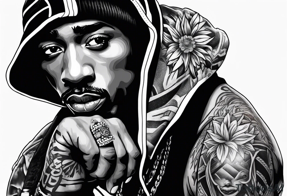 2pac tattoo idea