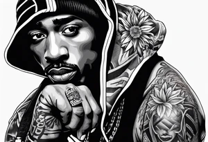 2pac tattoo idea