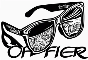 Officer Sunglasses tattoo idea