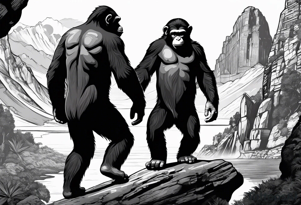 Caesar planet of the apes tattoo idea