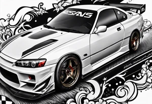 Nissan silvia S15 logo tattoo idea