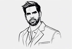 Can you create something small from the producer Eli Roth tattoo idea